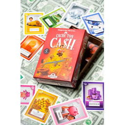 Boite de jeu ouverte de Cache ton Cash