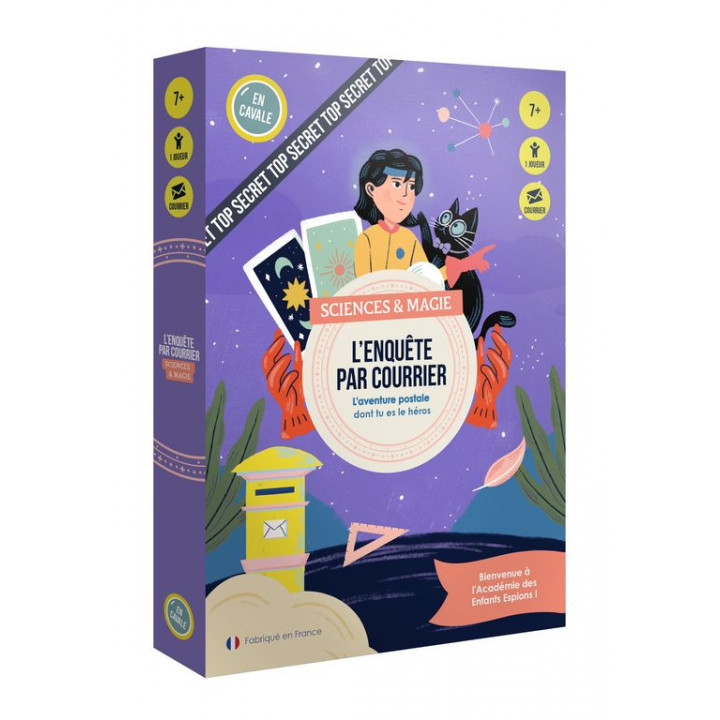 Boite du jeu Enquête par Courrier Sciences et Magie