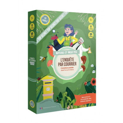 Boite du jeu Enquête par Courrier Nature et Insectes