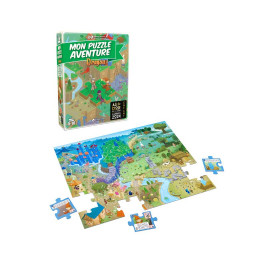 Boite et puzzle du jeu Mon Puzzle aventure Dragon