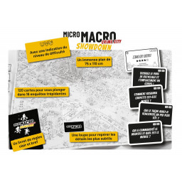 cartes explications et exemple d'énigmes du jeu Micro Macro City 4 Showdown