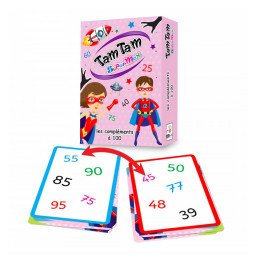 Boite et cartes du jeu Tam Tam Supermax Les Compléments à 100