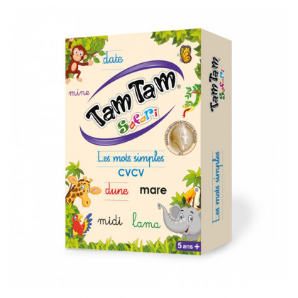 Boite du jeu Tam Tam Safari Les Mots Simples